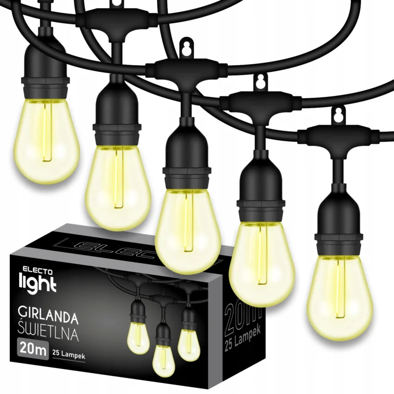 GIRLANDA ŚWIETLNA 20 M 25 LED