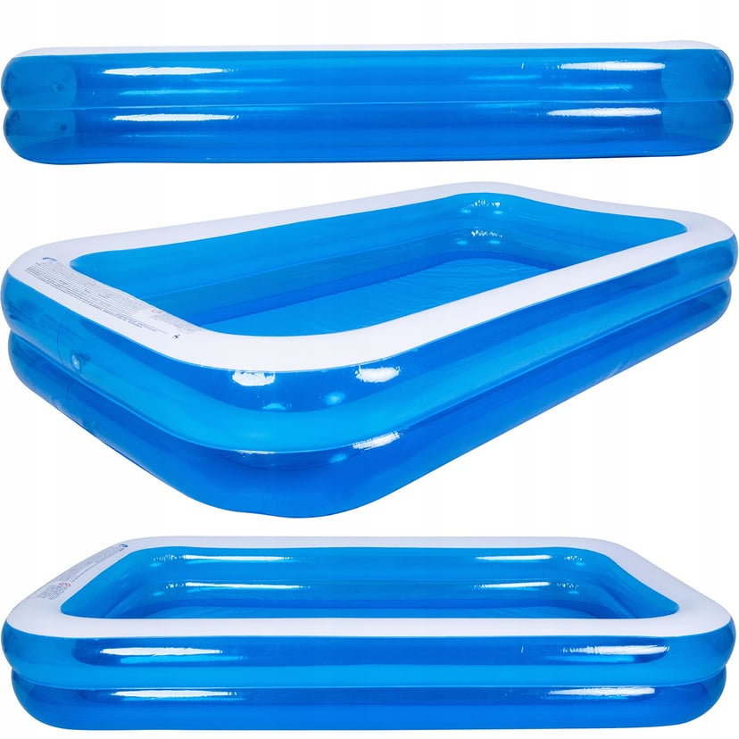 BASEN OGRODOWY DMUCHANY DUŻY RODZINNY PROSTOKĄTNY OGRÓD TARAS 262 X 175CM