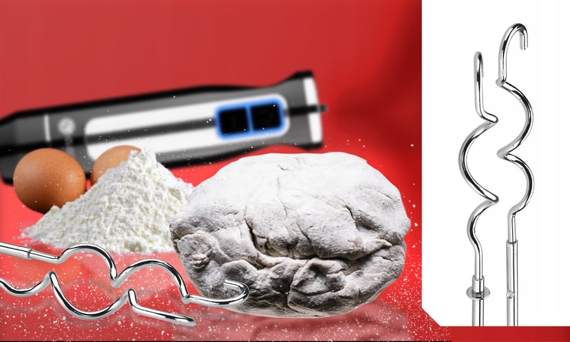 BLENDER RĘCZNY SREBRNY