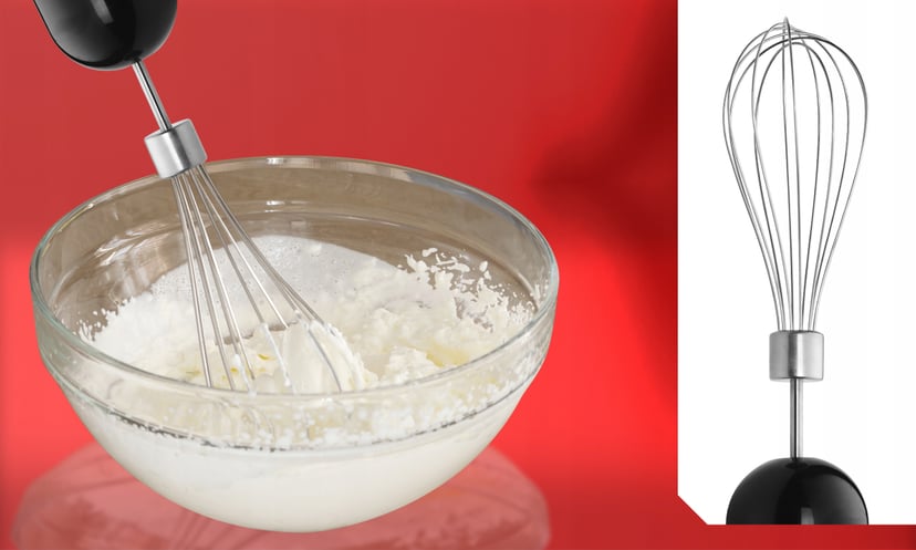 BLENDER RĘCZNY SREBRNY