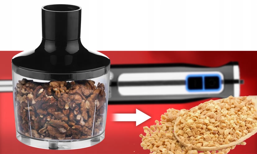 BLENDER RĘCZNY SREBRNY