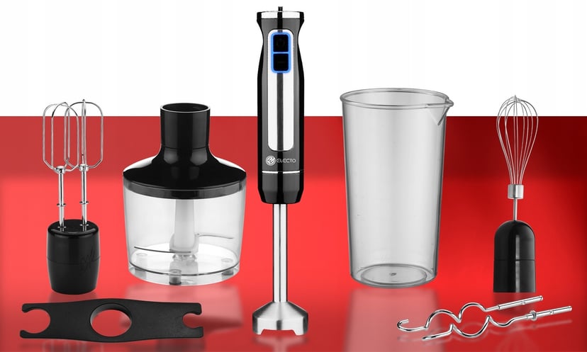 BLENDER RĘCZNY SREBRNY