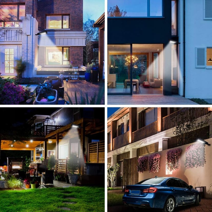 MOCNA LAMPA SOLARNA ULICZNA 24W CZUJNIK RUCHU ZMIERZCHU PILOT 1800LM