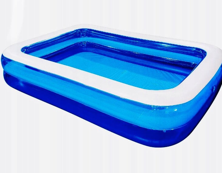 BASEN OGRODOWY DMUCHANY DUŻY RODZINNY PROSTOKĄTNY OGRÓD TARAS 262 X 175CM