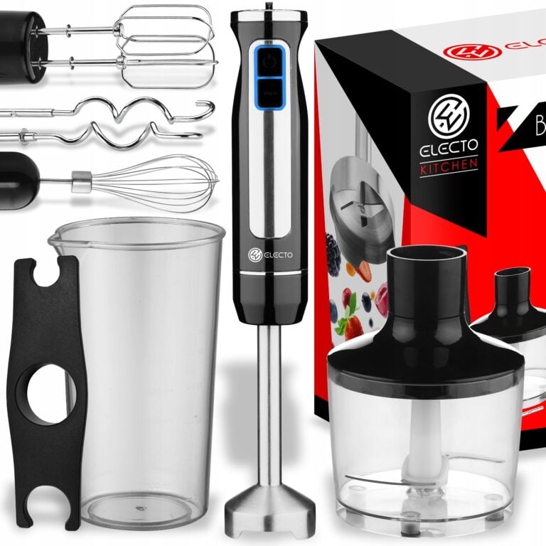 BLENDER RĘCZNY SREBRNY